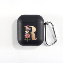 Load image into Gallery viewer, Matte Black Alphabet Airpods Case
