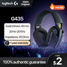 Load image into Gallery viewer, Logitech G435 LIGHTSPEED Wireless Gaming Headset
