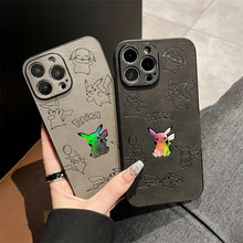 Load image into Gallery viewer, Pokemon Pikachu Leather Phone Case For iPhone 15 14 13 12 11 Pro Max Xr 8 14 Plus
