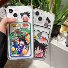 Load image into Gallery viewer, Bandai Anime Dragon Ball Card Holder Phone Case for iPhone
