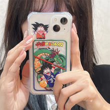 Load image into Gallery viewer, Bandai Anime Dragon Ball Card Holder Phone Case for iPhone
