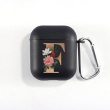 Load image into Gallery viewer, Matte Black Alphabet Airpods Case
