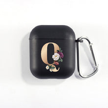 Load image into Gallery viewer, Matte Black Alphabet Airpods Case
