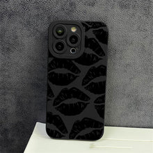 Load image into Gallery viewer, Black Lips Phone Case All Inclusive
